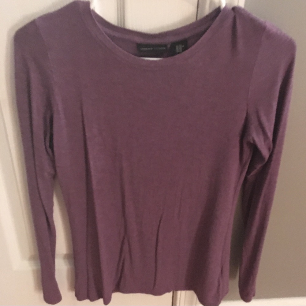 Purple long sleeve shirt